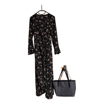 Floral wrap maxi dress