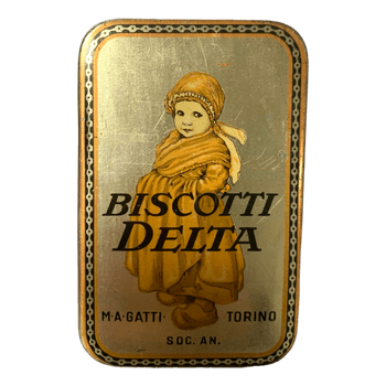 Vintage Biscotti Delta tin 1900-1920-s