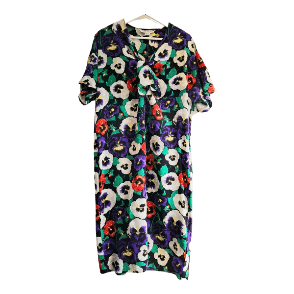 Marina Rinaldi silk floral dress
