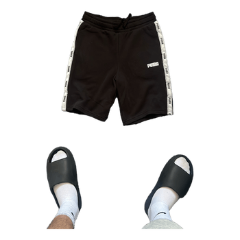 Schwarze Puma Shorts