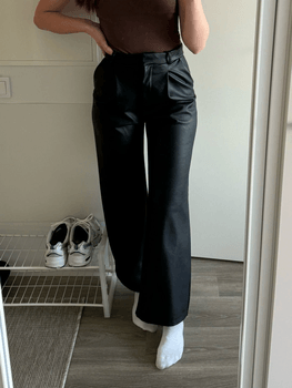 H&M tekonahkahousut