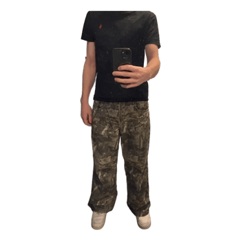 Jaded London Woodland Camo Colossus -baggyfarkut