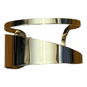 Gold tone cuff bracelet