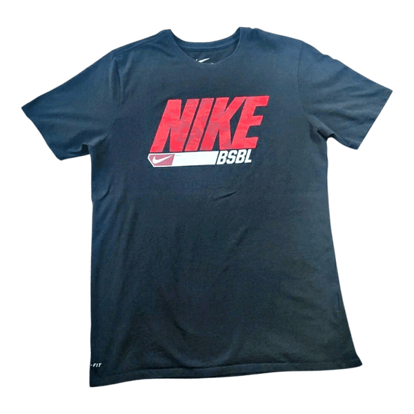 Nike BSBL Dri-Fit Miesten T-paita - Musta Punainen - S/M