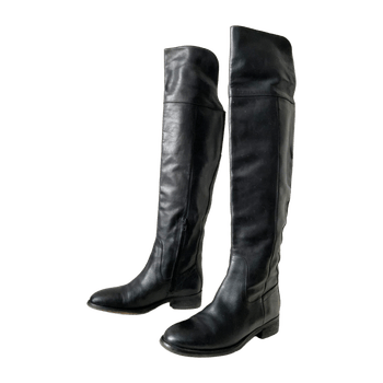 Genuine real leather over knee boots from Aldo.