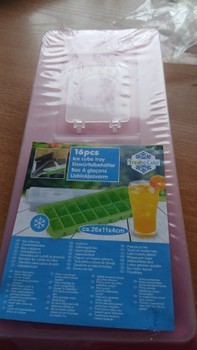 Pink ice cube tray
