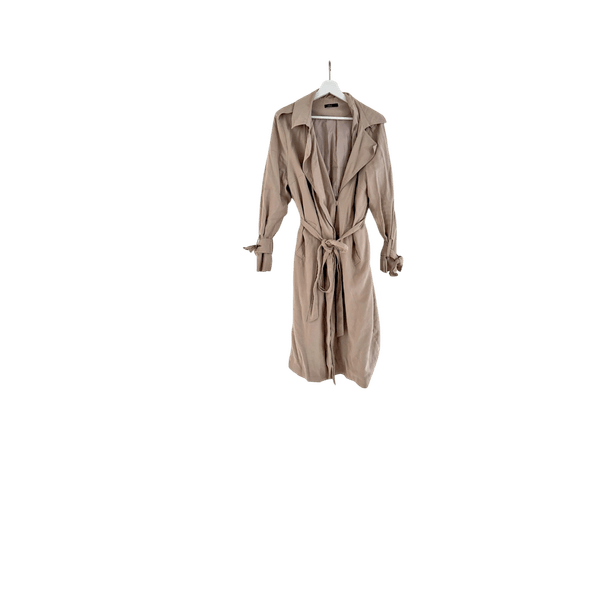 Beige trench coat