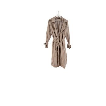 Beige trench coat