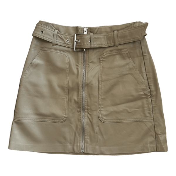 Stradivarius faux leather skirt
