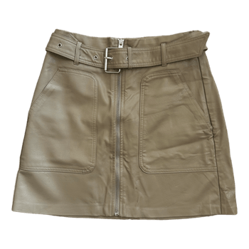 Stradivarius faux leather skirt