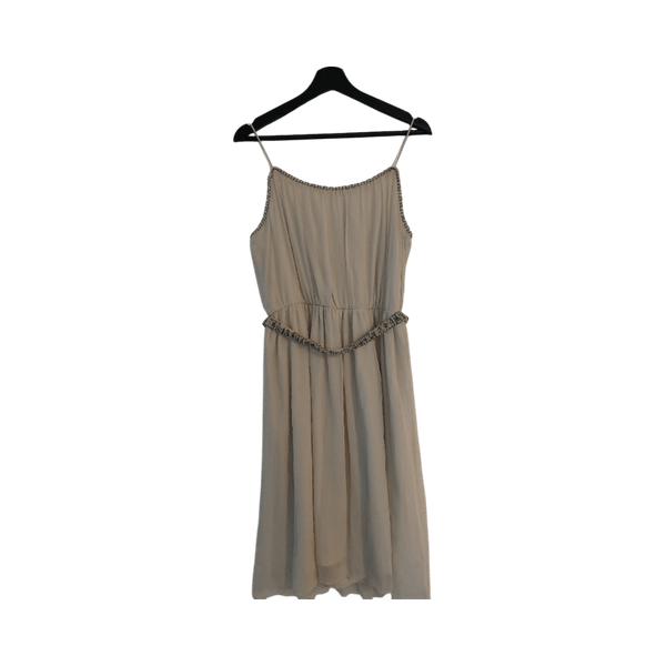 Beige spaghetti strap dress