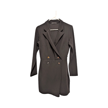 Black fitted blazer dress