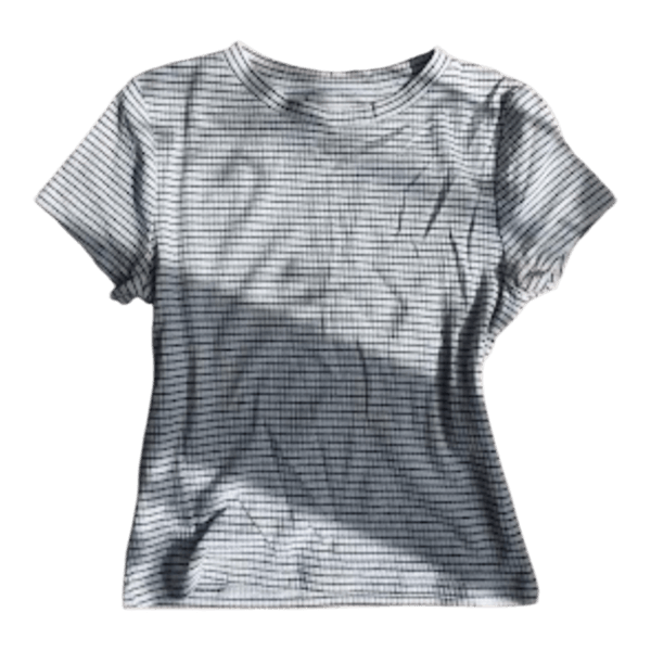 Striped ribbed t-shirt