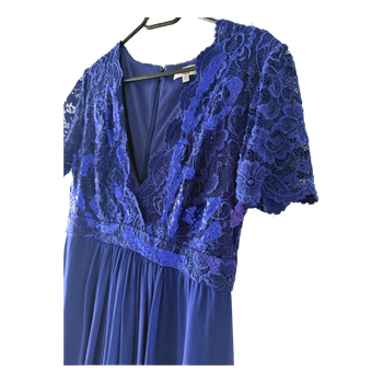Blue lace sequin dress