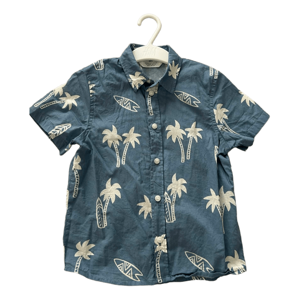Blue palm tree shirt
