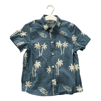Blue palm tree shirt