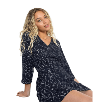 Spot print mini dress