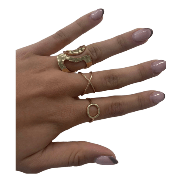 Guldtonede ringe