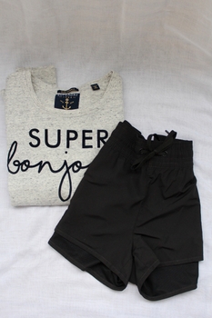 Superdry college + H&M shorts
