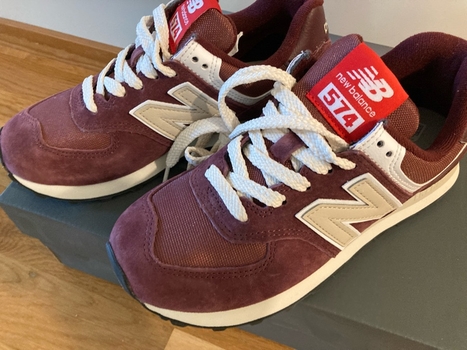New balance 574 sneakers burgundy 