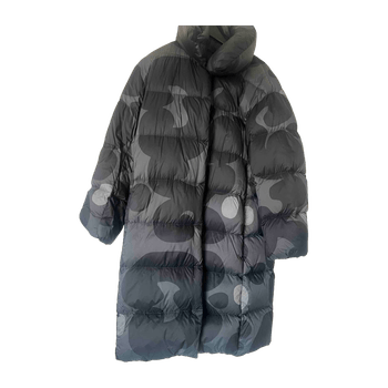 Marimekko x Uniqlo Gray Ultra Light Down Cocoon Coat