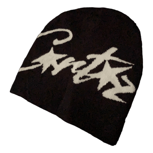 Black Corteiz knit beanie