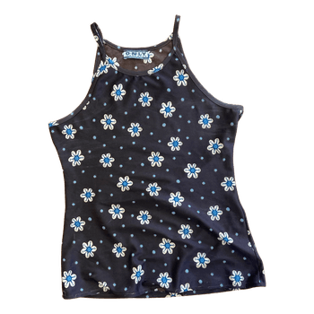 Floral print sleeveless top