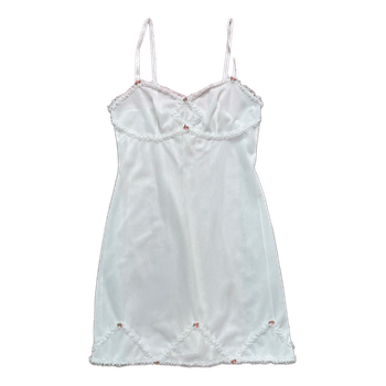 White vintage mini slip