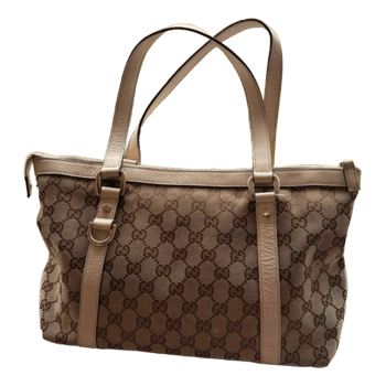 Beige Gucci monogram taske