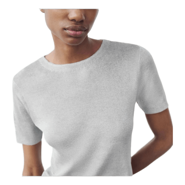 Grå glimmer kortærmet t-shirt zara