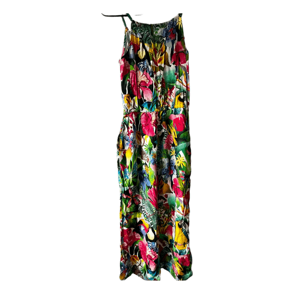 Colorful tropical print jumpsuit