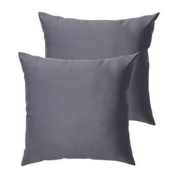 Grey cushion covers, 2 pcs