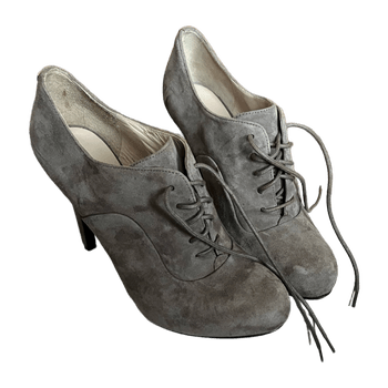 GUESS suede lace-up heels