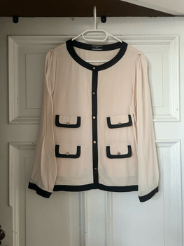 By Malene Birger Sheer Blouse / Cardigan / Size 38