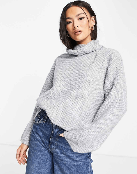 Rib High Neck Jumper