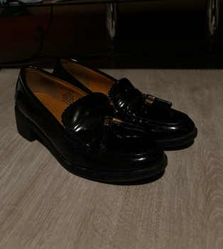 Black loafers