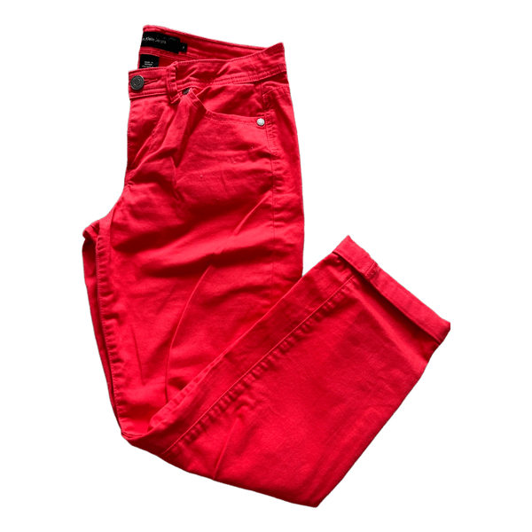 Punased Calvin Klein teksapüksid