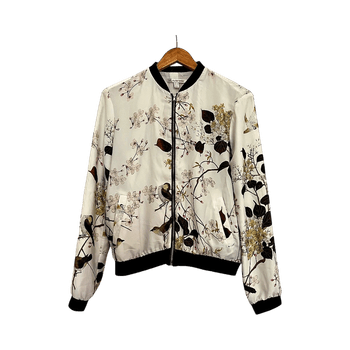 Kukkakuosinen bomber-takki