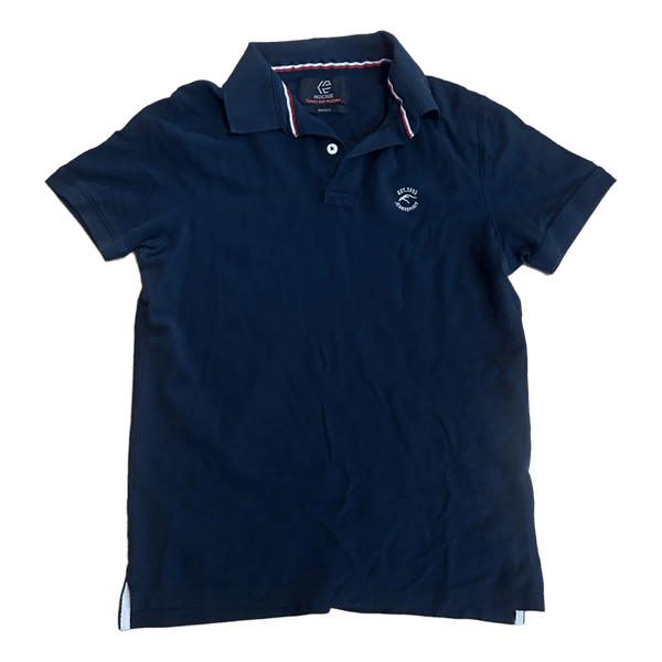 Navy blue polo shirt
