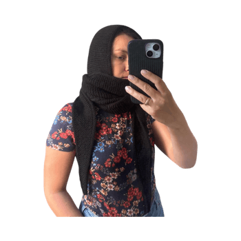 PetiteKnit scarf-hood