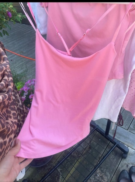 Lyserød Zara top
