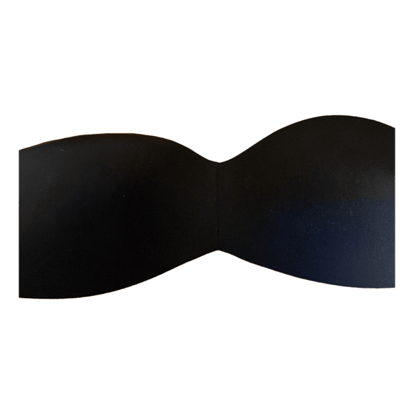Black strapless bra