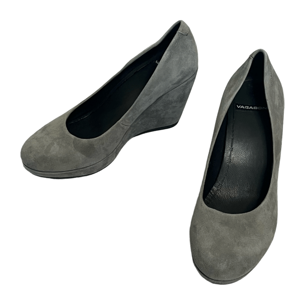 Vagabond Gray Wedge Heel Shoes 37