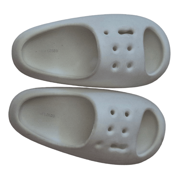 White rubber slides