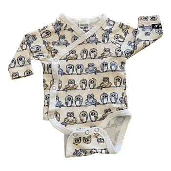 Villervalla pöllökuvioinen body