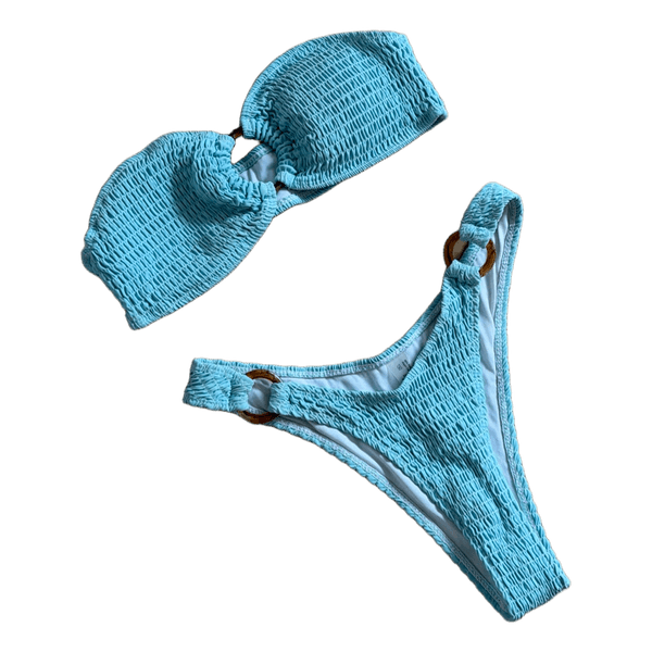 baby blue bikini set