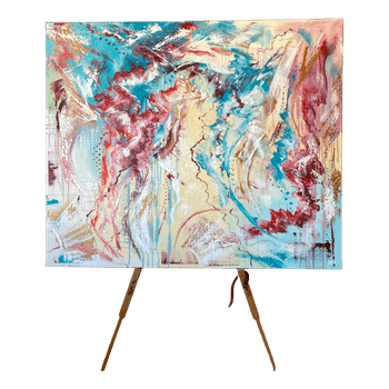 Abstrakti maalaus 120 x 100 x 4cm