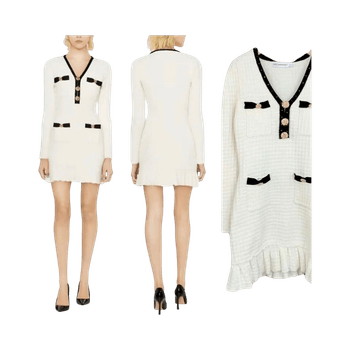 Self Portrait bouclé knit dress - new!
