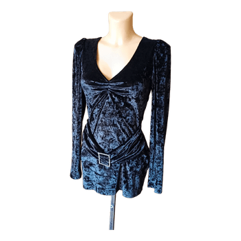 Black velvet dress