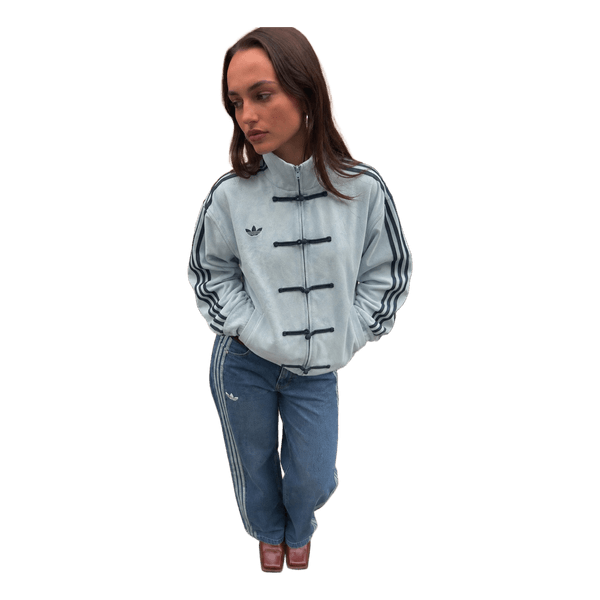 Adidas lyseblå jakke